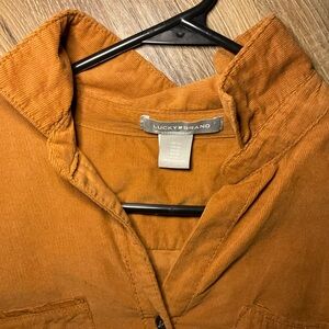 Lucky Brand Rust Long Sleeve Dress, size Medium